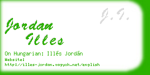 jordan illes business card